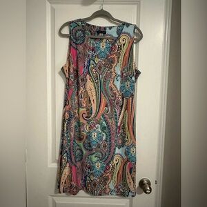Tommy Hilfiger Multicolor Paisley Sleeveless Dress